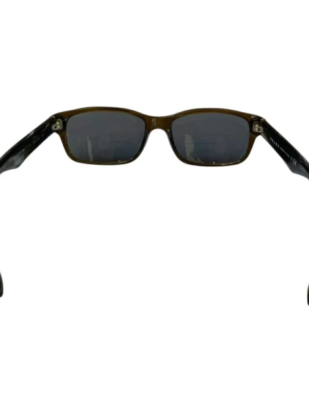 Prada VPR16M Heritage Sunglasses With Case Dark Brown Frame